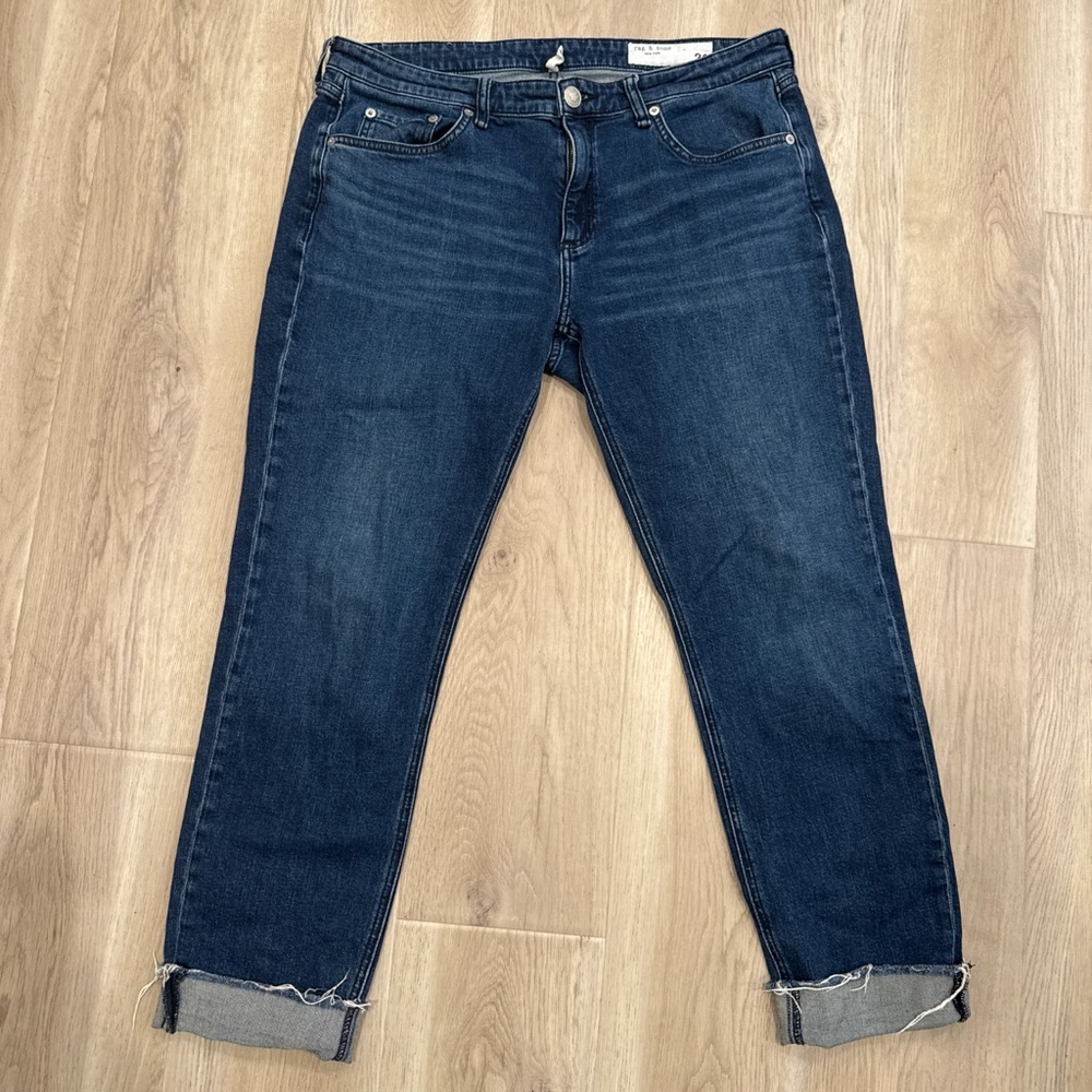 Rag & Bone Dre Low Rise Slim Boyfriend Jeans Size 31